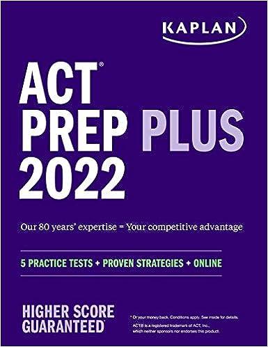 kaplan test prep act prep plus 2022 5 practice tests  proven strategies online 2022 edition kaplan test prep