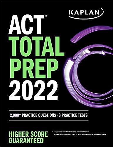 Kaplan ACT Total Prep 2022 With 6 Practice Tests