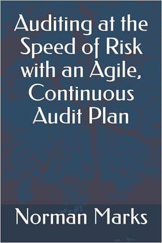 auditing at the speed of risk with an agile continuous audit plan 1st edition norman marks b09pmbswsc,