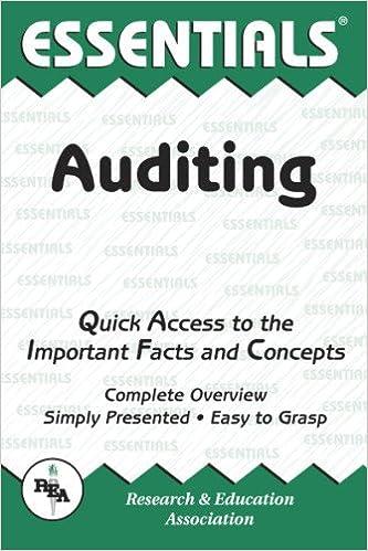 auditing essentials quick access to the important facts and concepts complete overview simply presented easy