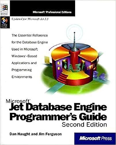microsoft jet database engine programmers guide 2nd edition dan haught, jim ferguson 1572313420,