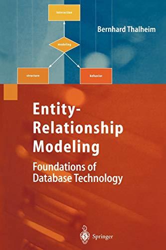 entity relationship modeling foundations of database technology 1st edition bernhard thalheim 364208480x,