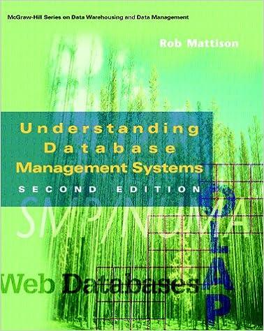 understanding database management systems 2nd edition robert m. mattison 0070499993, 978-0070499997