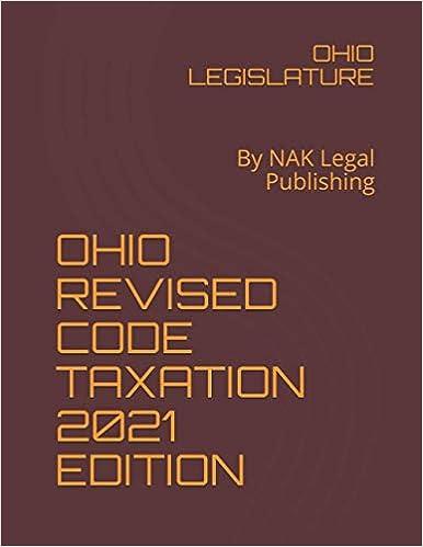 ohio revised  code  taxation 1st edition ohio legislature b091f5rf79, 979-8723624474