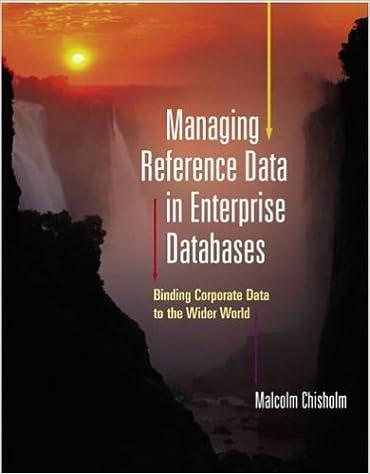 managing reference data in enterprise databases 1st edition malcolm chisholm 1558606971, 978-1558606975