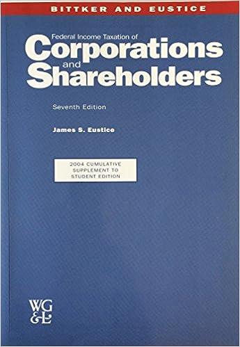 federal income taxation of corporations and shareholders 2017 edition james s. eustice , bittker 0791353028,
