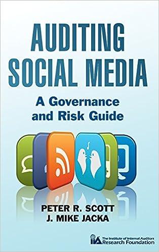 auditing social media a governance and risk guide 1st edition peter r. scott, j. mike jacka 1118061756,