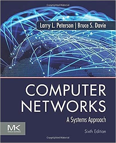 computer networks a systems approach 6th edition larry l. peterson, bruce s. davie 0128182008, 978-0128182000