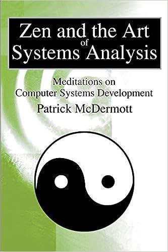 zen and the art of systems analysis meditations on computer systems development 1st edition patrick mcdermott