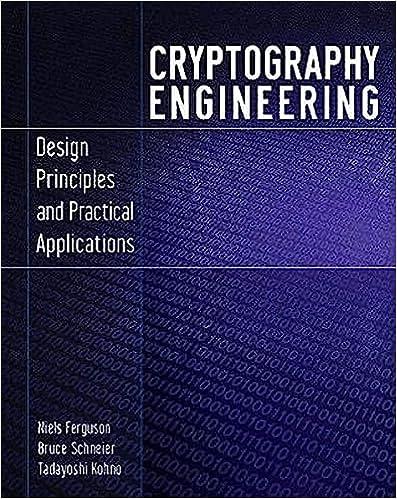 cryptography engineering design principles and practical applications 1st edition niels ferguson, bruce