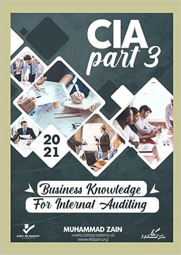 cia part 3 business knowledge for internal auditing 2021 1st edition muhammad zain b09b23jkz8, 979-8739475527