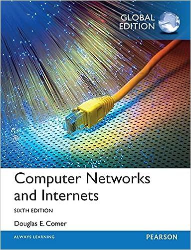 computer networks and internets 6th edition douglas comer 978-1292061177