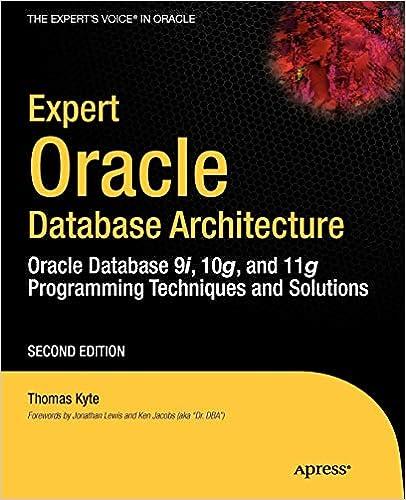 expert oracle database architecture oracle database 9i 10g and 11g programming techniques and solutions 2nd