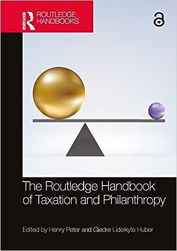 the routledge handbook of taxation and philanthropy 1st edition henry peter , giedre lideikyte huber