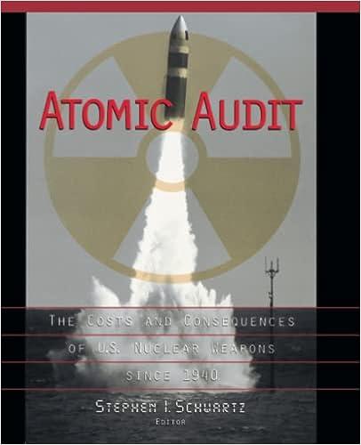 atomic audit the costs and consequences of us nuclear weapons since 1940 1st edition stephen i. schwartz