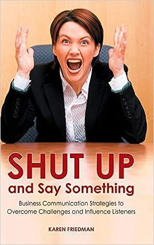 shut up and say something business communication strategies to overcome challenges and influence listeners