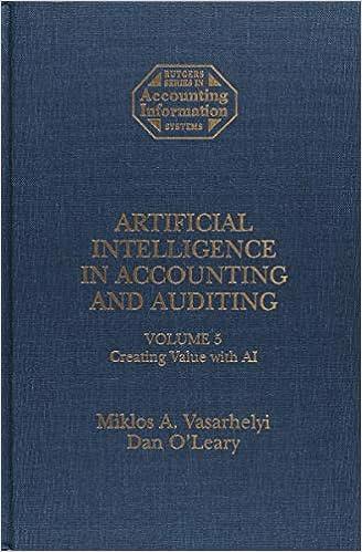 artificial intelligence in accounting and auditing creating value with al volume 5 1st edition miklos a.