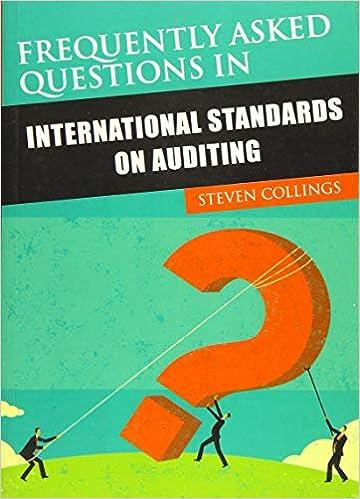 frequently asked questions in international standards on auditing 1st edition steven collings 1118765419,