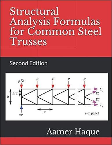 structural analysis formulas for common steel trusses 2nd edition aamer haque 1687217904, 978-1687217905