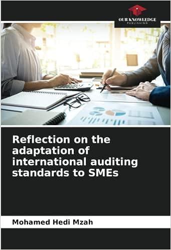 reflection on the adaptation of international auditing standards to smes 1st edition mohamed hedi mzah