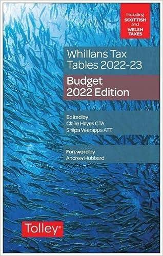 whillans tax tables 2022-23 2022 edition claire hayes, shilpa veerappa 1474321178, 978-1474321174