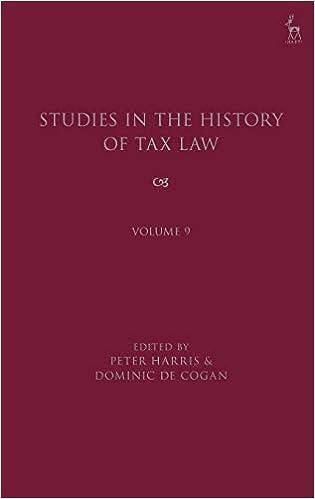 studies in the history of tax law volume 9 1st edition peter harris , dominic de cogan 1509924930,