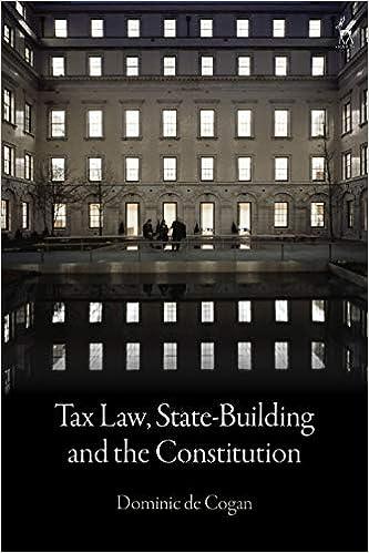 tax law state building and the constitution 1st edition dominic de cogan 1509944532, 978-1509944538