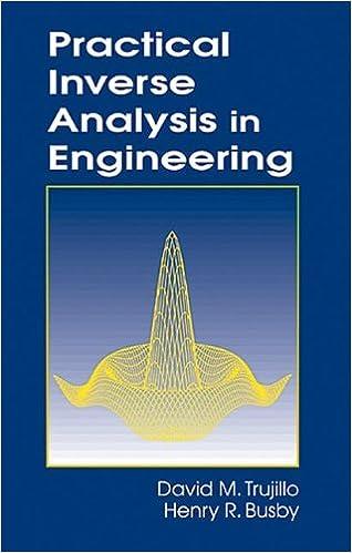 practical inverse analysis in engineering 1st edition david m. trujillo, henry r. busby 084939659x,