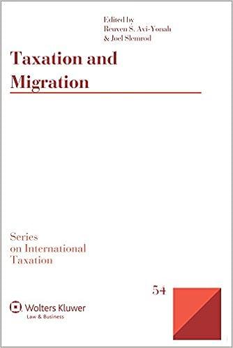 taxation and migration 1st edition reuven s. avi-yonah, joel slemrod 9041161368, 978-9041161369