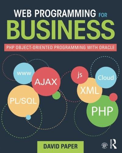 web programming for business php object oriented programming with oracle 1st edition david paper 0415818052,