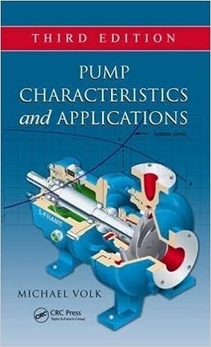 pump characteristics and applications 3rd edition michael volk 1466563087, 978-1466563087