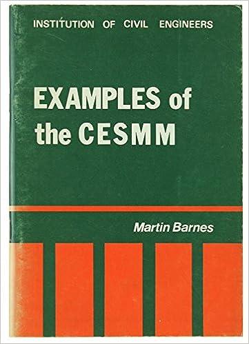 examples of the civil engineering standard method of measurement 1st edition martin barnes 0727700359,