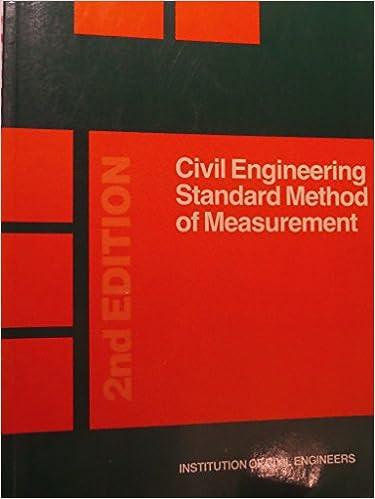 civil engineering standard method of measurement 1st edition institution of civil engineers 0727702181,