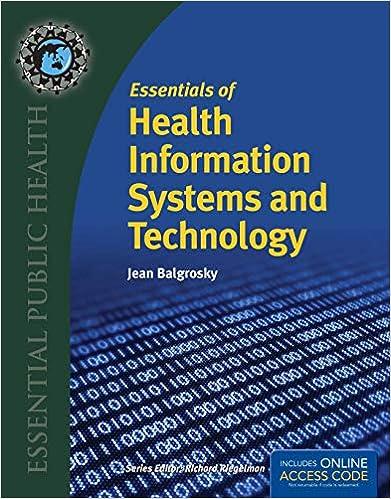 essentials of health information systems and technology 1st edition jean a balgrosky 1284036111,