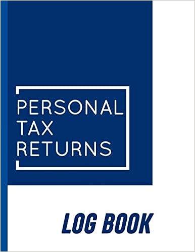 personal tax returns log book 1st edition easy life press b08tqcyb1k, 979-8597912370