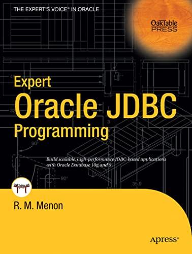 expert oracle jdbc programming 1st edition r.m. menon 159059407x, 978-1590594070