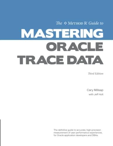 the method r guide to mastering oracle trace data 3rd edition mr. cary v. millsap, jeff holt 1793075468,