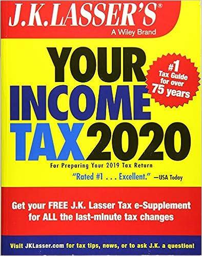 your income tax 2020 2020 edition j.k lasser 1119595010, 978-1119595014