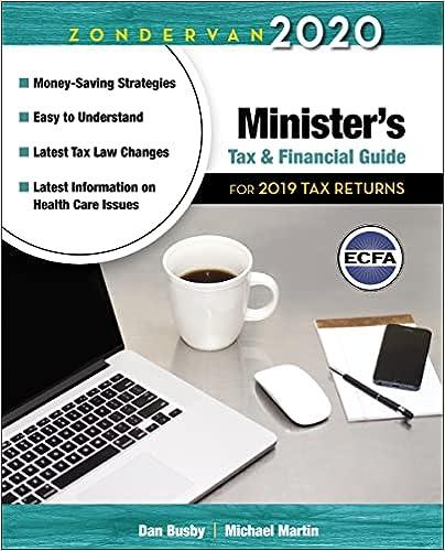 ministers tax and financial guide 2020 edition dan busby, michael martin 0310588790, 978-0310588795