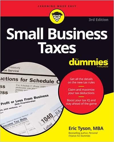 small business taxes for dummies 3rd edition eric tyson 1119861144, 978-1119861140