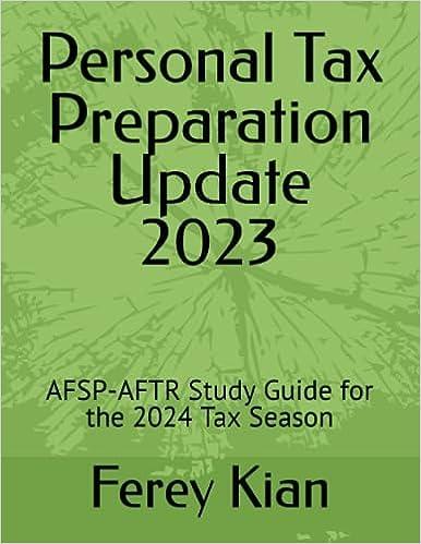 personal tax preparation update 2023 1st edition ferey kian 1732240159, 978-1732240155