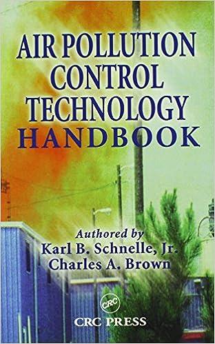 air pollution control technology handbook 1st edition karl b. schnelle jr, charles a. brown 0849395887,