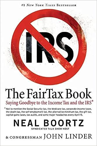 the fair tax book saying goodbye to the income tax and the irs 1st edition neal boortz 0060875496,