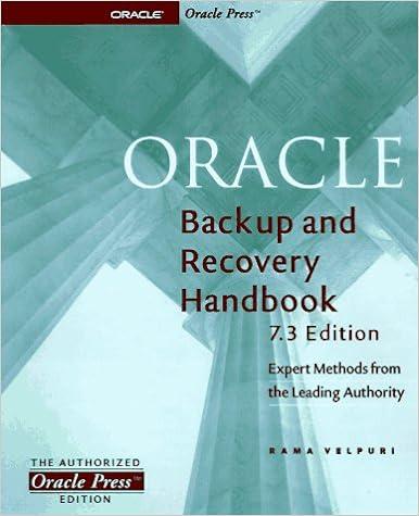 oracle backup and recovery handbook 7.3 edition rama velpuri 0078823234, 978-0078823237