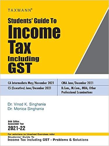 students guide to income tax including gst 64th edition taxmann 8194939771, 978-8194939771