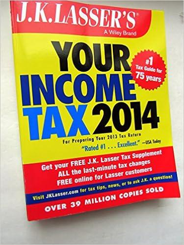 your income tax 2014 2014 edition j.k. lasser institute 1118734238, 978-1118734230