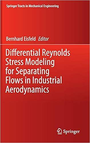 differential reynolds stress modeling for separating flows in industrial aerodynamics 1st edition bernhard
