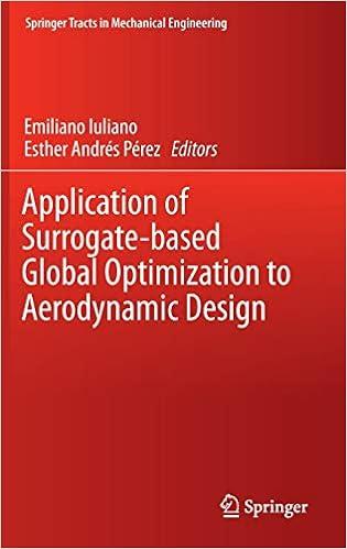 application of surrogate based global optimization to aerodynamic design 1st edition emiliano iuliano, esther