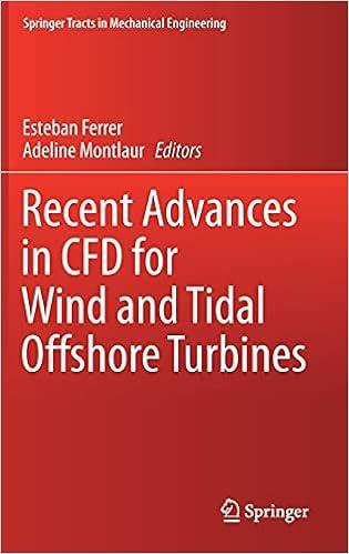 recent advances in cfd for wind and tidal offshore turbines 1st edition esteban ferrer, adeline montlaur