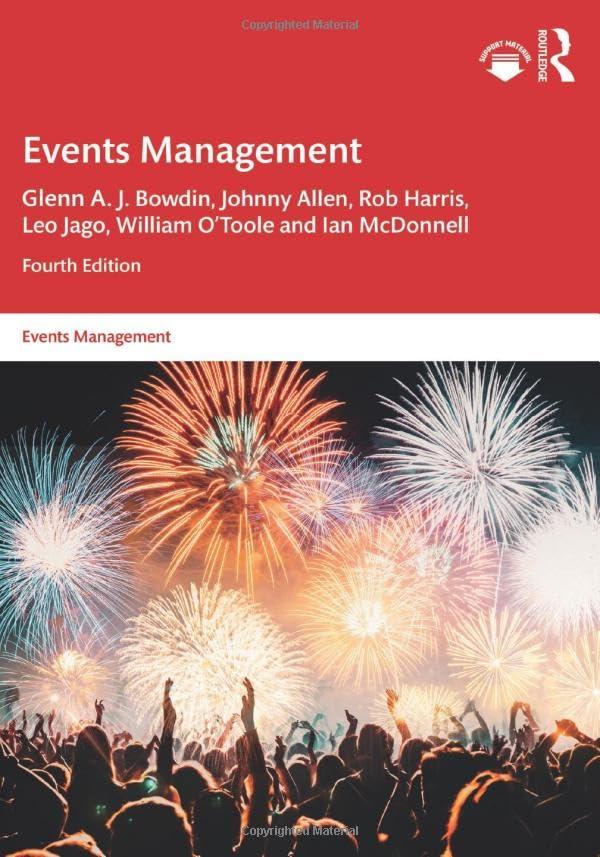 events management 4th edition glenn a. j. bowdin, johnny allen, rob harris, leo jago, william o'toole, ian